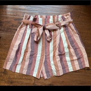 new!! Madewell striped paper bag shorts